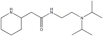 N-{2-[bis(propan-2-yl)amino]ethyl}-2-(piperidin-2-yl)acetamide Struktur