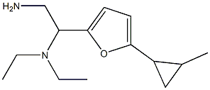 N-{2-amino-1-[5-(2-methylcyclopropyl)-2-furyl]ethyl}-N,N-diethylamine Struktur