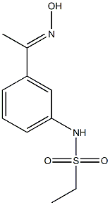 N-{3-[(1E)-N-hydroxyethanimidoyl]phenyl}ethanesulfonamide Struktur