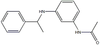 N-{3-[(1-phenylethyl)amino]phenyl}acetamide Struktur