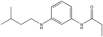 N-{3-[(3-methylbutyl)amino]phenyl}propanamide Struktur