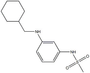 N-{3-[(cyclohexylmethyl)amino]phenyl}methanesulfonamide Struktur