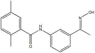 N-{3-[1-(hydroxyimino)ethyl]phenyl}-2,5-dimethylbenzamide Struktur