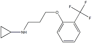 N-{3-[2-(trifluoromethyl)phenoxy]propyl}cyclopropanamine Struktur