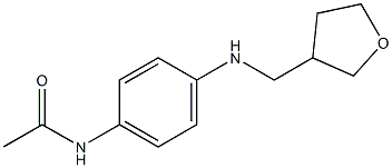 N-{4-[(oxolan-3-ylmethyl)amino]phenyl}acetamide Struktur