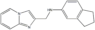 N-{imidazo[1,2-a]pyridin-2-ylmethyl}-2,3-dihydro-1H-inden-5-amine Struktur