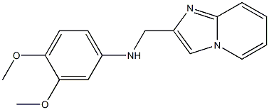 N-{imidazo[1,2-a]pyridin-2-ylmethyl}-3,4-dimethoxyaniline Struktur