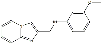 N-{imidazo[1,2-a]pyridin-2-ylmethyl}-3-methoxyaniline Struktur