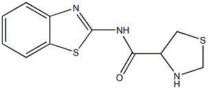 N-1,3-benzothiazol-2-yl-1,3-thiazolidine-4-carboxamide Struktur