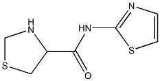 N-1,3-thiazol-2-yl-1,3-thiazolidine-4-carboxamide Struktur