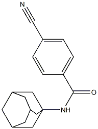 N-1-adamantyl-4-cyanobenzamide Struktur