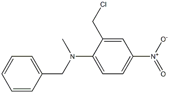 N-benzyl-2-(chloromethyl)-N-methyl-4-nitroaniline Struktur