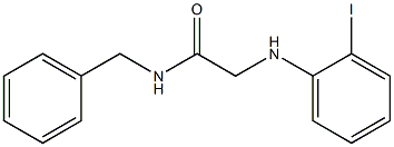 N-benzyl-2-[(2-iodophenyl)amino]acetamide Struktur