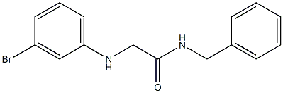 N-benzyl-2-[(3-bromophenyl)amino]acetamide Struktur