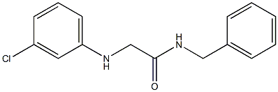 N-benzyl-2-[(3-chlorophenyl)amino]acetamide Struktur