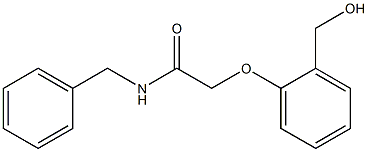 N-benzyl-2-[2-(hydroxymethyl)phenoxy]acetamide Struktur