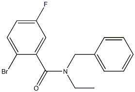 N-benzyl-2-bromo-N-ethyl-5-fluorobenzamide Struktur