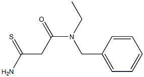 N-benzyl-2-carbamothioyl-N-ethylacetamide Struktur