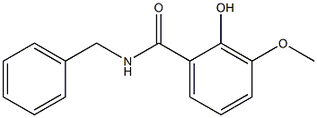 N-benzyl-2-hydroxy-3-methoxybenzamide Struktur