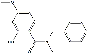 N-benzyl-2-hydroxy-4-methoxy-N-methylbenzamide Struktur