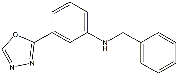 N-benzyl-3-(1,3,4-oxadiazol-2-yl)aniline Struktur