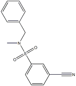 N-benzyl-3-cyano-N-methylbenzenesulfonamide Struktur