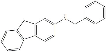 N-benzyl-9H-fluoren-2-amine Struktur