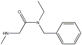 N-benzyl-N-ethyl-2-(methylamino)acetamide Struktur