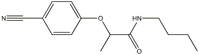 N-butyl-2-(4-cyanophenoxy)propanamide Struktur