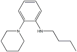 N-butyl-2-(piperidin-1-yl)aniline Struktur