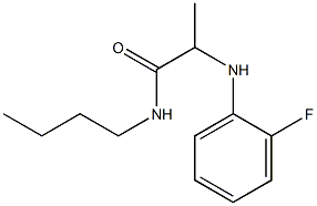 N-butyl-2-[(2-fluorophenyl)amino]propanamide Struktur