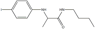 N-butyl-2-[(4-iodophenyl)amino]propanamide Struktur