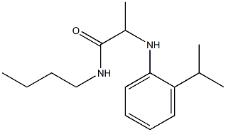 N-butyl-2-{[2-(propan-2-yl)phenyl]amino}propanamide Struktur