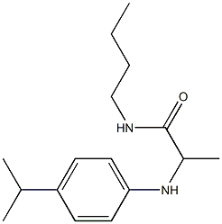 N-butyl-2-{[4-(propan-2-yl)phenyl]amino}propanamide Struktur