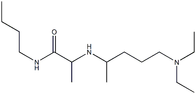 N-butyl-2-{[5-(diethylamino)pentan-2-yl]amino}propanamide Struktur