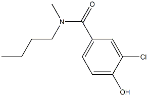 N-butyl-3-chloro-4-hydroxy-N-methylbenzamide Struktur