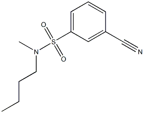 N-butyl-3-cyano-N-methylbenzenesulfonamide Struktur