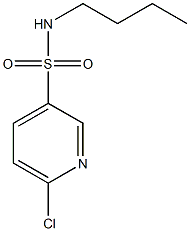 N-butyl-6-chloropyridine-3-sulfonamide Struktur