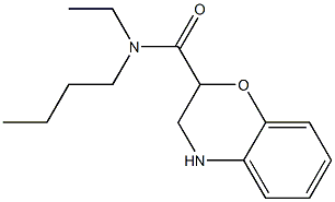 N-butyl-N-ethyl-3,4-dihydro-2H-1,4-benzoxazine-2-carboxamide Struktur