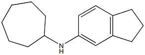 N-cycloheptyl-2,3-dihydro-1H-inden-5-amine Struktur