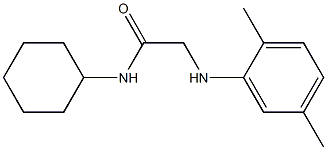 N-cyclohexyl-2-[(2,5-dimethylphenyl)amino]acetamide Struktur