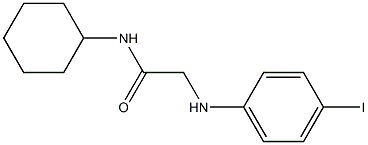 N-cyclohexyl-2-[(4-iodophenyl)amino]acetamide Struktur