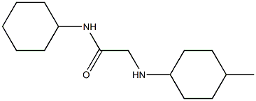 N-cyclohexyl-2-[(4-methylcyclohexyl)amino]acetamide Struktur