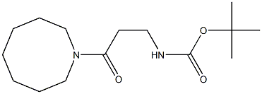 tert-butyl N-[3-(azocan-1-yl)-3-oxopropyl]carbamate Struktur