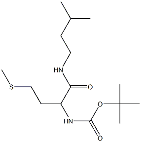 tert-butyl N-{1-[(3-methylbutyl)carbamoyl]-3-(methylsulfanyl)propyl}carbamate Struktur