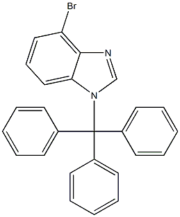 4-Bromo-1-trityl-1H-benzoimidazole Struktur