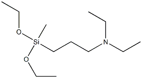 N-ethyl-N-(methyldiethoxysilylpropyl)ethanamine Struktur