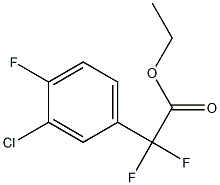 Ethyl (3-Chloro-4-fluorophenyl)difluoroacetate Struktur