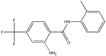 2-amino-N-(2-methylphenyl)-4-(trifluoromethyl)benzamide Struktur