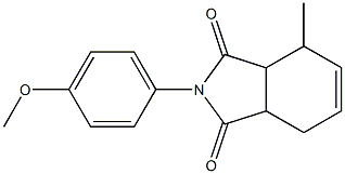 2-(4-methoxyphenyl)-4-methyl-3a,4,7,7a-tetrahydro-1H-isoindole-1,3(2H)-dione Struktur